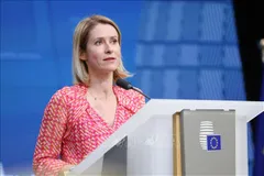 Đại diện cấp cao phụ trách chính sách đối ngoại của Liên minh châu Âu (EU) Kaja Kallas. Ảnh: THX/TTXVN