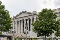 Trụ sở Bộ Tài chính Mỹ ở Washington, D.C. Ảnh: THX/TTXVN