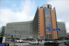 Trụ sở Ủy ban châu Âu (EC) ở Brussels, Bỉ. Ảnh: THX/TTXVN