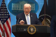 Tổng thống Mỹ Donald Trump. Ảnh: THX/TTXVN