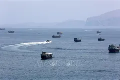 Quang cảnh eo biển Hormuz. Ảnh: THX/TTXVN