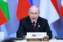 Tổng thống Nga Vladimir Putin phát biểu khai mạc Hội nghị Cấp cao Kỷ niệm 35 năm quan hệ ASEAN - Nga, sáng 18-6-2026. Ảnh: TTXVN