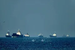 Quang cảnh eo biển Hormuz. Ảnh: IRNA, THX/TTXVN