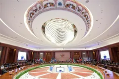 Quang cảnh Hội nghị thượng đỉnh BRICS lần thứ 18 tại New Delhi, Ấn Độ ngày 12-9. Ảnh: ANI/TTXVN