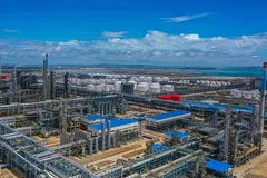 Tổ hợp lọc hóa dầu Zhongke tại Trạm Giang, Trung Quốc. Ảnh: Zhongke /China Daily
