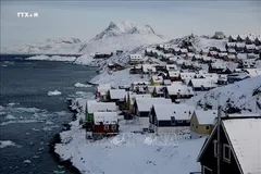 Quang cảnh thành phố Nuuk, Greenland, vùng lãnh thổ tự trị thuộc Đan Mạch. Ảnh: THX/TTXVN