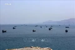 Quang cảnh eo biển Hormuz. Ảnh: THX/TTXVN phát