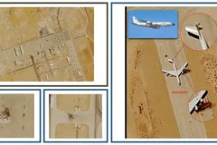Những hình ảnh vệ tinh trên Google Maps hé lộ dấu vết thiệt hại tại Căn cứ Không quân Prince Sultan ở Saudi Arabia, nơi Mỹ triển khai nhiều nhân lực và khí tài quân sự. Ảnh: Google Map