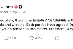 Ảnh chụp bài đăng của Tổng thống Trump.