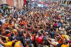 Người dân tham gia sự kiện tôn giáo ở khu vực Puri của bang Odisha, miền Đông Ấn Độ. Ảnh tư liệu - minh họa: ANI/TTXVN phát
