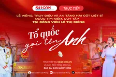 Lễ viếng, truy điệu và an táng hài cốt liệt sĩ được tìm kiếm, quy tập tại Công viên Lê Thị Riêng