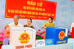 Đến 15 giờ: Gần 78% cử tri TPHCM đã đi bầu cử, nhiều địa phương đạt trên 90%