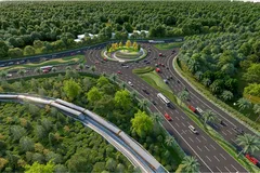 Tuyến đường sắt đô thị (LRT) dài 18km kết nối sân bay tới Trung tâm hội nghị APEC và khu vực Nam đảo, là lời giải cho bài toán giảm phát thải.