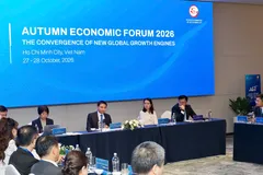 Phó Thủ tướng Nguyễn Văn Thắng làm việc với đại diện các thành viên Trung tâm Tài chính quốc tế Việt Nam, chiều 28-10. Ảnh: HÙNG - TRIỀU