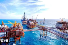 Giàn khoan của Vietsovpetro. (Ảnh: TTXVN phát) 