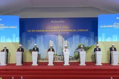 Nghi thức khởi công tổ hợp căn hộ cao cấp và phố thương mại Sarene Residence & Commercial Complex.