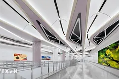 Phối cảnh nhà ga Tao Đàn của tuyến metro số 2 (Bến Thành-Tham Lương). (Ảnh: TTXVN phát)