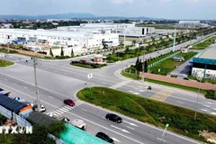 Khu công nghiệp Thăng Long 3 Vĩnh Phúc là một trong những khu công nghiệp Phát triển theo hướng bền vững, thân thiện với môi trường. (Ảnh: Hoàng Hùng/TTXVN) 