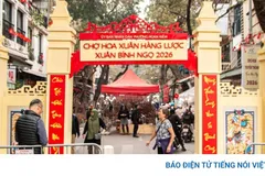 Tìm về ký ức xưa tại chợ hoa Hàng Lược Hà Nội 