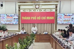Chủ tịch Nguyễn Văn Được phát biểu tại hội nghị tình hình kết quả kinh tế - xã hội. Ảnh: Đỗ Trà Giang