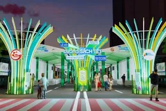 Phối cảnh cổng chào Đường sách Tết năm 2026