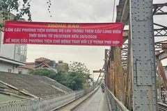 Hà Nội cấm lưu thông trên cầu Long Biên trong 60 ngày để sửa chữa