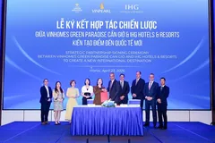 Lễ ký kết hợp tác giữa Vinhomes Green Paradise và IHG Hotels & Resorts mở đường cho sự hiện diện của những tiêu chuẩn du lịch, nghỉ dưỡng hàng đầu thế giới tại siêu đô thị biển.
