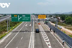 Cao tốc Quảng Ngãi - Hoài Nhơn hiện có 4 làn xe.