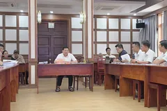 Đại diện chủ đầu tư dự án City Gate Tower phát biểu tại cuộc họp