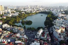 Quang cảnh hồ Hoàn Kiếm. (Ảnh: TTXVN) 