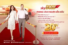 Vietjet giảm 20% giá các hạng vé Deluxe, SkyBoss và Business
