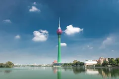 Một góc trung tâm kinh tế Colombo của Sri Lanka.