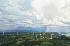 Nhà máy điện gió Savan 1 của T&T Group tại Lào. 