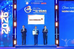 Ông Lê Đức Thịnh, Phó Tổng giám đốc Sacombank nhận giải thưởng “Thương hiệu Vàng TPHCM” 2026