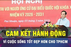 18 GIỜ NGÀY 4-3: Cam kết vì cuộc sống tốt đẹp cho người dân TPHCM