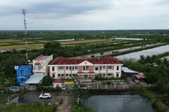 Trụ sở UBND xã An Xuyên trước đây còn để trống sau khi hợp nhất.