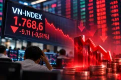VN Index chốt quý III trong sắc đỏ
