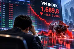 Bảng điện xanh, VN Index vẫn 'bốc hơi' 16 điểm