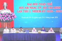 Đại hội Hội Âm nhạc TPHCM lần thứ I, nhiệm kỳ 2026-2031 diễn ra trong 2 ngày. Ảnh: THÚY BÌNH