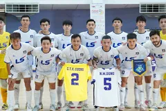 Thái Sơn Nam TPHCM nuôi tiếp hy vọng trong cuộc đua vô địch đến vòng đấu cuối cùng. ẢNH: TÂM HÀ 