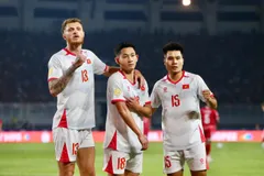 Đội tuyển Việt Nam giành chiến thắng thuyết phục 3-0 ngay trên sân của Indonesia. ẢNH: TÔ AN
