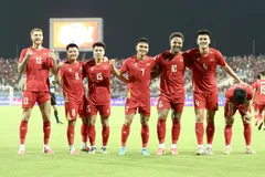 Đội tuyển Việt Nam nâng chuỗi bất bại trên mọi đấu trường lên con số 24. ẢNH: MINH HOÀNG