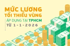 Mức lương tối thiểu vùng áp dụng tại TPHCM từ 1-1-2026