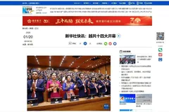 Truyền thông quốc tế thông tin đậm nét về Đại hội Đảng