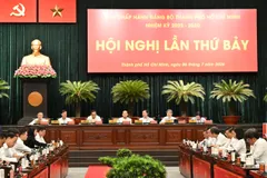 Hội nghị lần thứ 7 Ban Chấp hành Đảng bộ TPHCM, nhiệm kỳ 2025-2030. Ảnh: VIỆT DŨNG