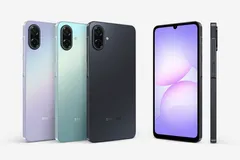 Samsung Galaxy A07 5G với ba màu: Đen Bóng Đêm, Xanh Ngọc Bích và Tím Ngân Hà