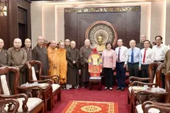 Delegates attend the receiving ceremony. (Photo: SGGP)