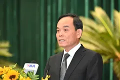 Secretary of the Ho Chi Minh City Party Committee Tran Luu Quang speaks at the session. (Photo: SGGP)