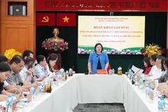Vice Secretary of the Ho Chi Minh City Party Committee Van Thi Bach Tuyet, speaks at the meeting. (Photo: SGGP)