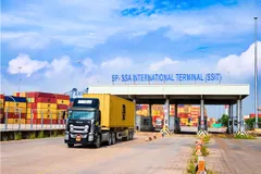 Hàng hóa được tập kết tại cảng container quốc tế Cảng Sài Gòn - SSA (SSIT)